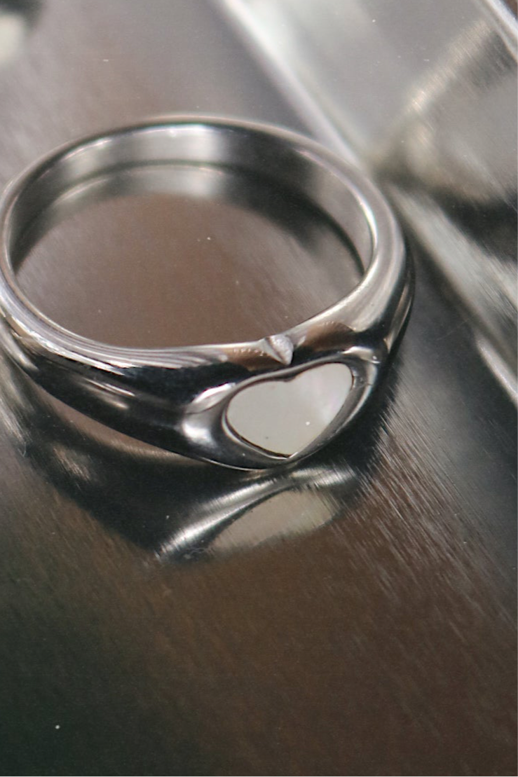 I heart you silver