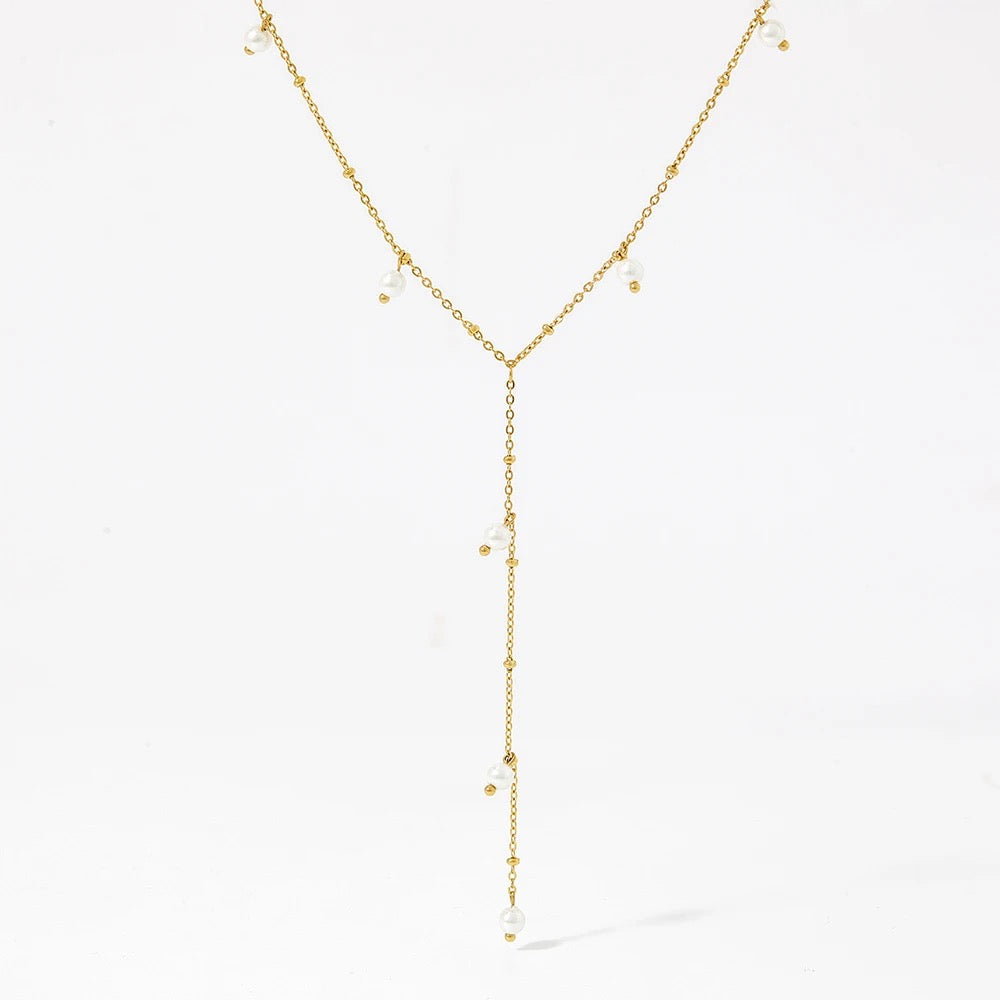 Audrey lariat necklace