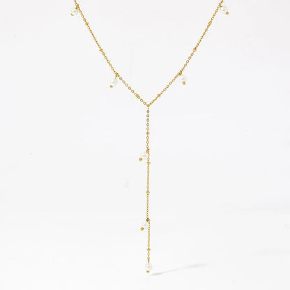 Audrey lariat necklace