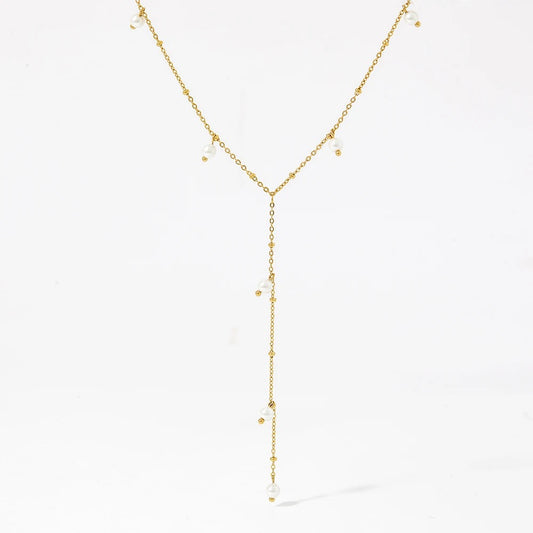 Audrey lariat necklace